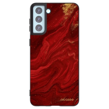 Picasee silikonový černý obal pro Samsung Galaxy S21+ 5G G996F - Červená