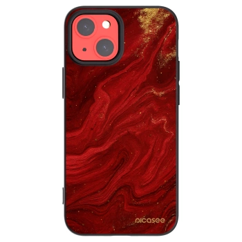 Picasee silikonový černý obal pro Apple iPhone 13 mini - Červená