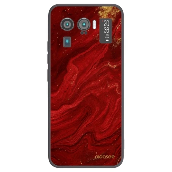 Picasee silikonový černý obal pro Xiaomi Mi 11 Ultra - Červená