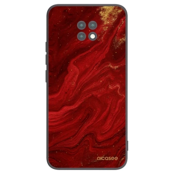 Picasee silikonový černý obal pro Xiaomi Redmi Note 9T - Červená