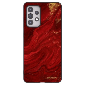 Picasee silikonový černý obal pro Samsung Galaxy A52s 5G A528B - Červená