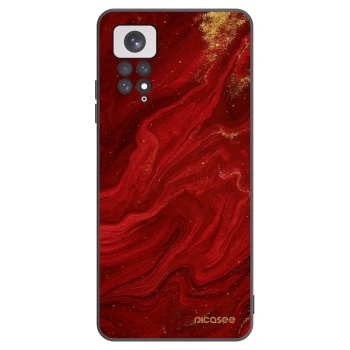 Picasee silikonový černý obal pro Xiaomi Redmi Note 11 - Červená