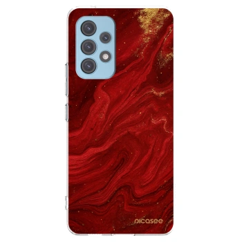 Picasee silikonový průhledný obal pro Samsung Galaxy A53 5G A536 - Červená