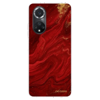 Picasee silikonový průhledný obal pro Huawei Nova 9 SE - Červená