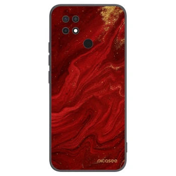 Picasee silikonový černý obal pro Xiaomi Redmi 10C - Červená