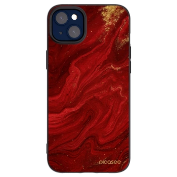 Picasee silikonový černý obal pro Apple iPhone 14 Plus - Červená
