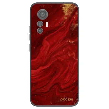 Picasee silikonový černý obal pro Xiaomi 12 Lite - Červená