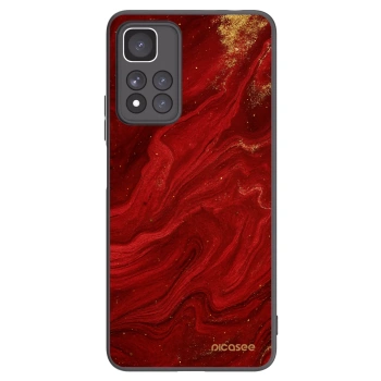 Picasee silikonový černý obal pro Xiaomi Redmi Note 11 Pro+ 5G - Červená