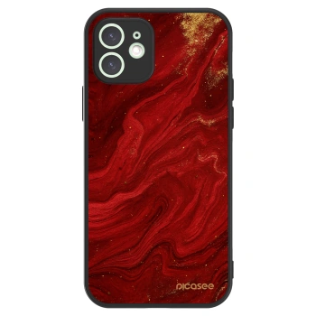 Picasee ULTIMATE CASE MagSafe pro Apple iPhone 12 - Červená