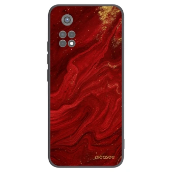 Picasee silikonový černý obal pro Xiaomi Redmi Note 11S 5G - Červená