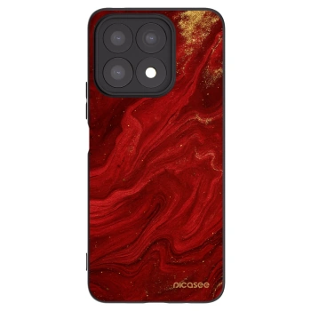 Picasee silikonový černý obal pro Honor X8a - Červená