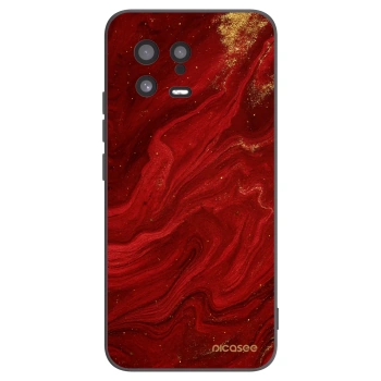 Picasee silikonový černý obal pro Xiaomi 13 - Červená