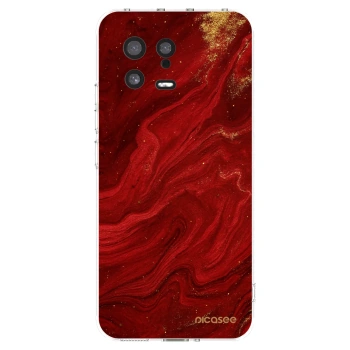 Picasee silikonový průhledný obal pro Xiaomi 13 - Červená