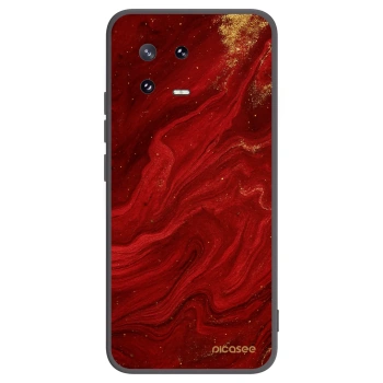 Picasee silikonový černý obal pro Xiaomi 13 Pro - Červená