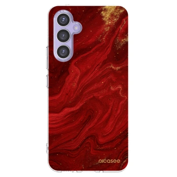 Picasee silikonový průhledný obal pro Samsung Galaxy A54 5G A546B - Červená