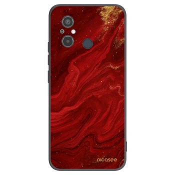 Picasee silikonový černý obal pro Xiaomi Redmi 12C - Červená