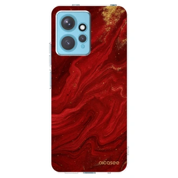 Picasee silikonový průhledný obal pro Xiaomi Redmi Note 12 4G - Červená