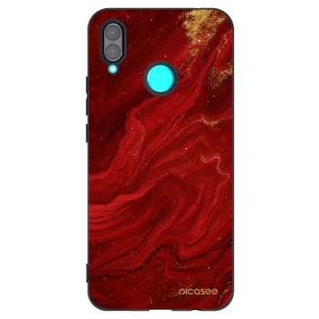 Picasee silikonový černý obal pro Huawei Nova 3 - Červená