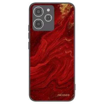 Picasee silikonový černý obal pro Xiaomi Redmi 12 4G - Červená