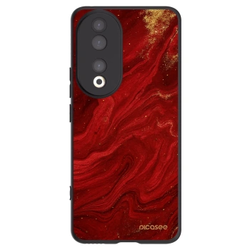Picasee silikonový černý obal pro Honor 90 5G - Červená