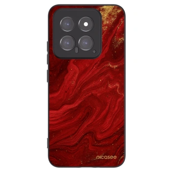 Picasee silikonový černý obal pro Xiaomi 14 - Červená