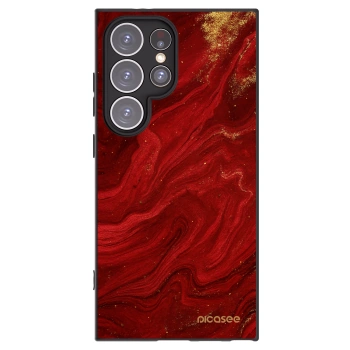 Picasee silikonový černý obal pro Samsung Galaxy S24 Ultra S928B 5G - Červená