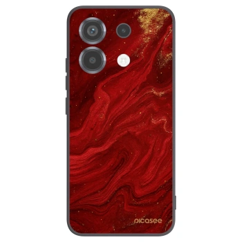 Picasee silikonový černý obal pro Xiaomi Poco X6 - Červená