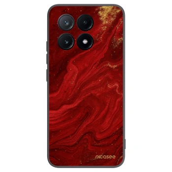 Picasee silikonový černý obal pro Xiaomi Poco X6 Pro - Červená