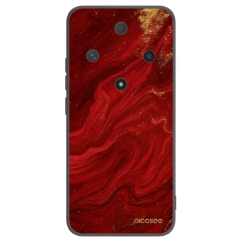 Picasee silikonový černý obal pro Honor Magic6 Lite 5G - Červená