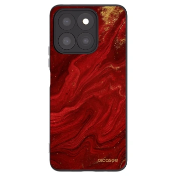 Picasee silikonový černý obal pro Honor X8b - Červená