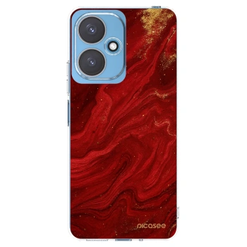 Picasee silikonový průhledný obal pro Xiaomi Redmi 13C 5G - Červená