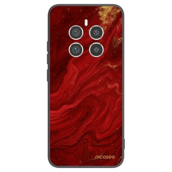 Picasee silikonový černý obal pro Realme 12 Pro 5G - Červená