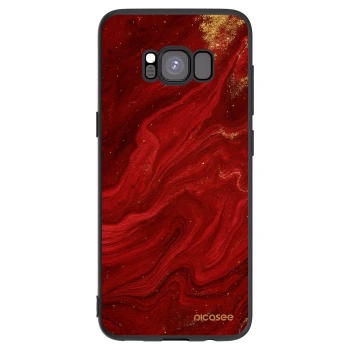 Picasee silikonový černý obal pro Samsung Galaxy S8 G950F - Červená