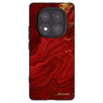 Picasee silikonový černý obal pro Xiaomi Redmi Note 14 Pro 5G - Červená