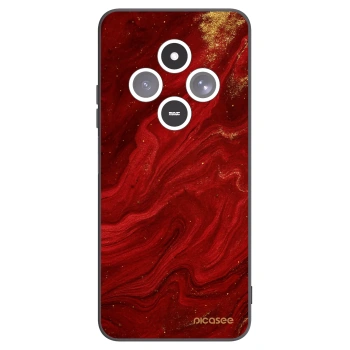 Picasee silikonový černý obal pro Xiaomi Redmi 14C - Červená