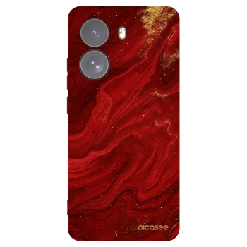 Picasee silikonový černý obal pro Xiaomi Poco X7 - Červená