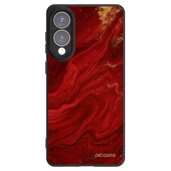 Picasee silikonový černý obal pro Samsung Galaxy S25 Edge 5G - Červená