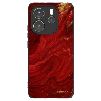 Picasee silikonový černý obal pro Xiaomi Redmi Note 14 4G - Červená