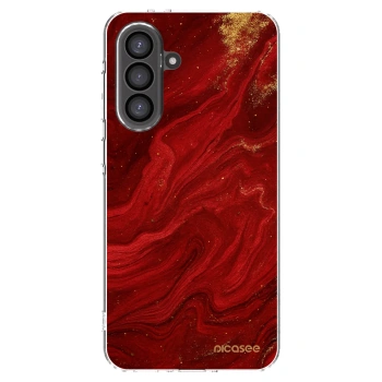 Picasee silikonový průhledný obal pro Samsung Galaxy A56 5G A566B - Červená