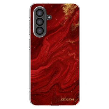 Picasee silikonový průhledný obal pro Samsung Galaxy A36 5G - Červená