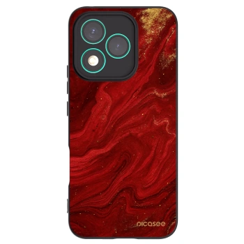 Picasee silikonový černý obal pro Honor 400 Lite 5G - Červená