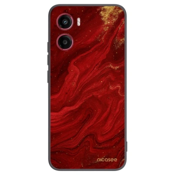 Picasee silikonový černý obal pro Motorola Moto G05 - Červená