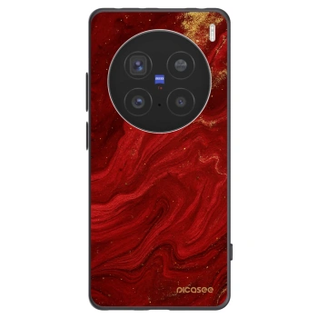 Picasee silikonový černý obal pro Vivo X200 Pro - Červená