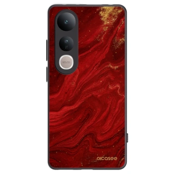 Picasee silikonový černý obal pro Vivo V50 Lite 5G - Červená