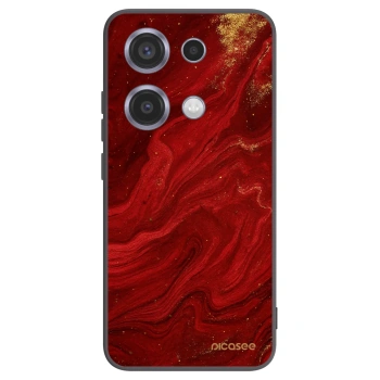 Picasee silikonový černý obal pro Xiaomi Redmi Note 14S - Červená
