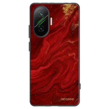 Picasee silikonový černý obal pro Xiaomi Poco F7 5G - Červená