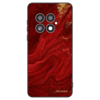 Picasee silikonový černý obal pro OnePlus 13 5G - Červená