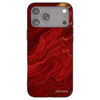 Picasee silikonový černý obal pro Apple iPhone 17 Pro Max - Červená