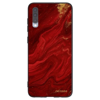 Picasee silikonový černý obal pro Samsung Galaxy A70 A705F - Červená