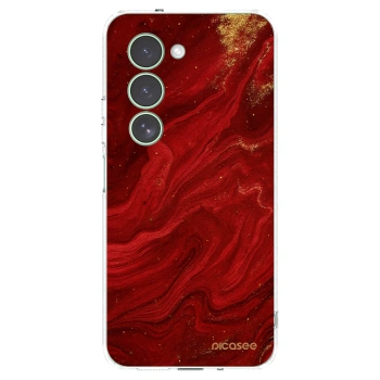 Picasee silikonový průhledný obal pro Xiaomi Redmi 15 5G - Červená